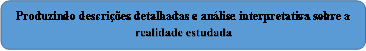 Produzindo descrições detalhadas e análise interpretativa sobre a realidade estudada














































tat
